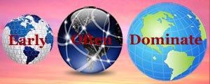 Early Often Dominate logo